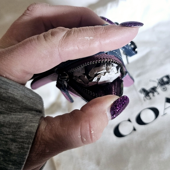 Rare NWT Coach Sharky Coin Purse - Picture 4 of 4